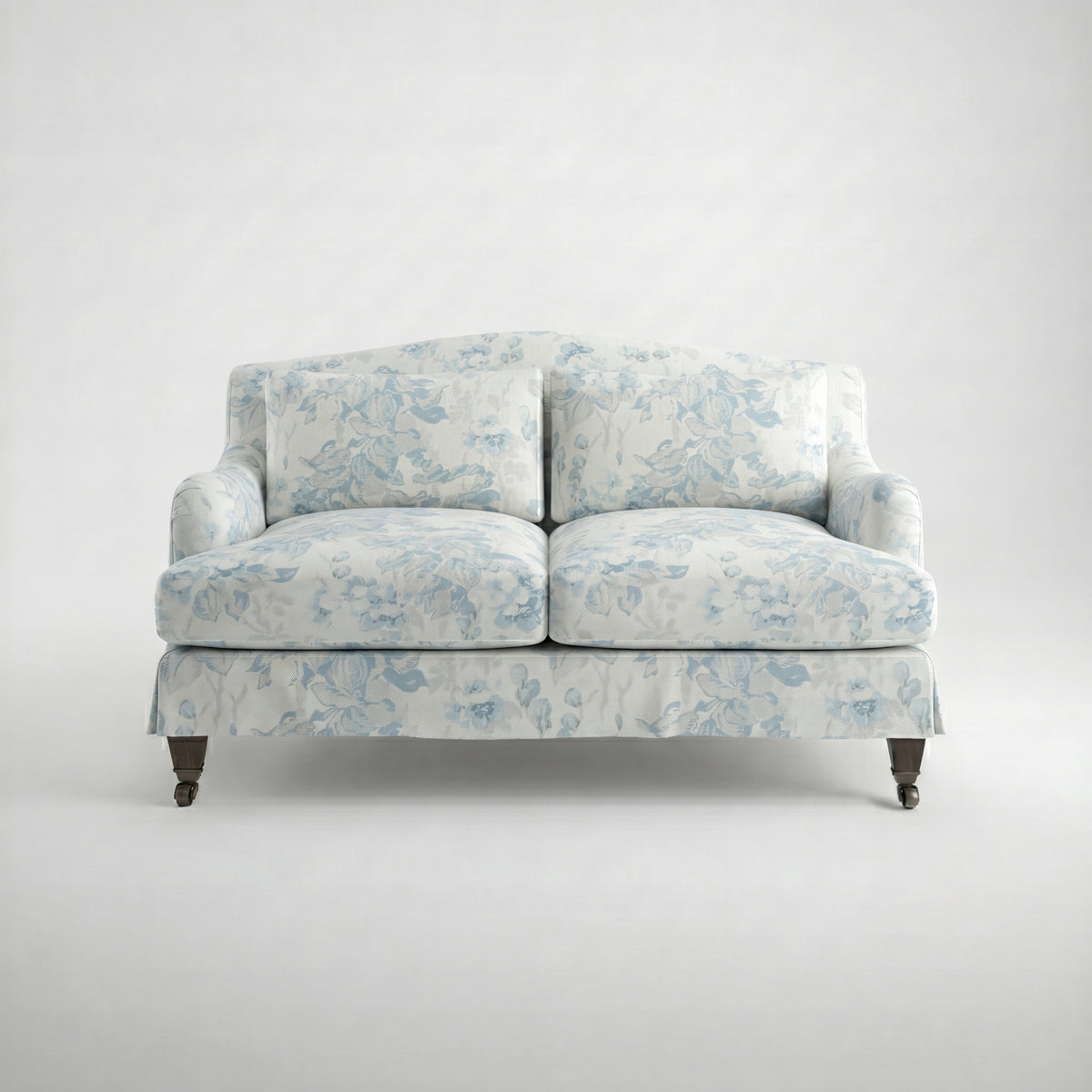 Felix Loose Cover 2 Seater Sofa in Midsummer Faded Blue - Made to Order