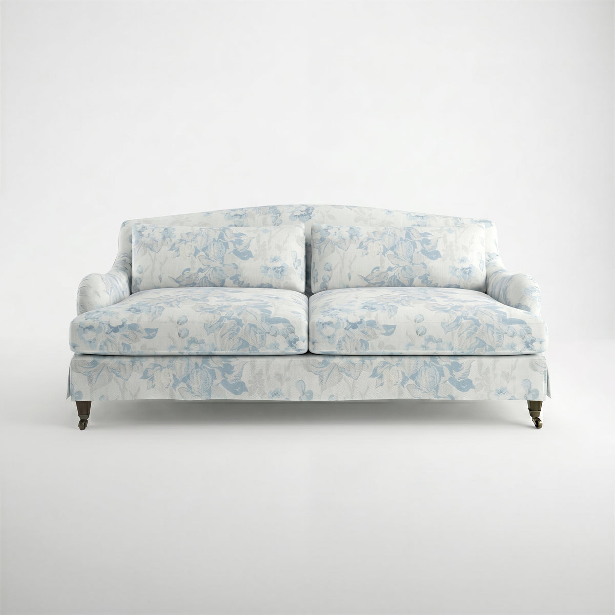 Felix Loose Cover 3 Seater Sofa in Midsummer Faded Blue - Made to Order