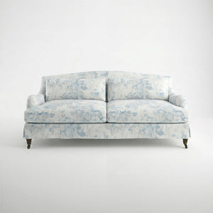 Felix Loose Cover 3 Seater Sofa in Midsummer Faded Blue - Made to Order