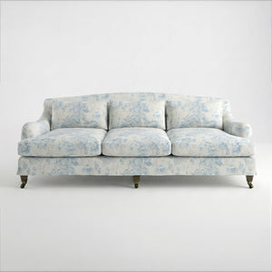 Felix Loose Cover 4 Seater Sofa in Midsummer Faded Blue - Made to Order