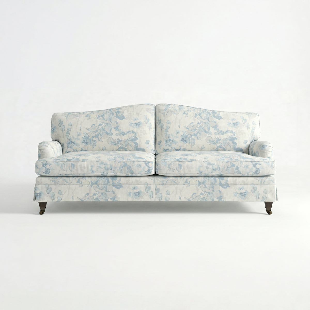 Isobel Loose Cover 3 Seater Sofa in Midsummer Faded Blue - Made to Order