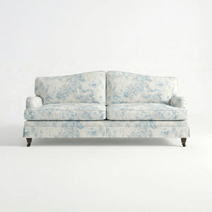 Isobel Loose Cover 3 Seater Sofa in Midsummer Faded Blue - Made to Order
