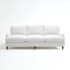 Isobel Loose Cover 4 seater sofa with Box Edge Cushion in Customer's Own Material - Made to Order