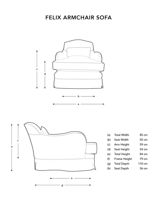 Felix Armchair Loose Cover in Boho Cloud