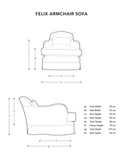 Felix Armchair in Beatrice Olive