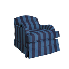 Felix Armchair in Coastal Blue Stripe