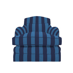 Felix Armchair in Coastal Blue Stripe