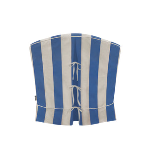 Felix Armchair in in Cornish Blue Stripe