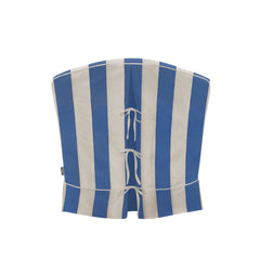 Felix Armchair in in Cornish Blue Stripe