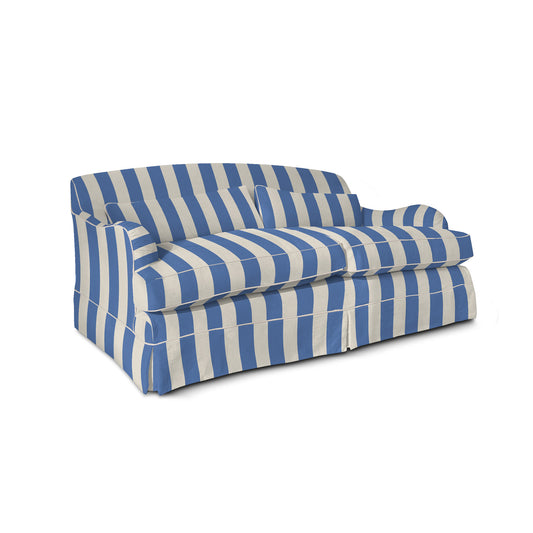 Felix Large Sofa in Cornish Blue Stripe