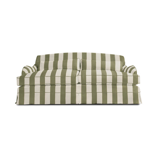 Felix Large Sofa in Spring Green Stripe