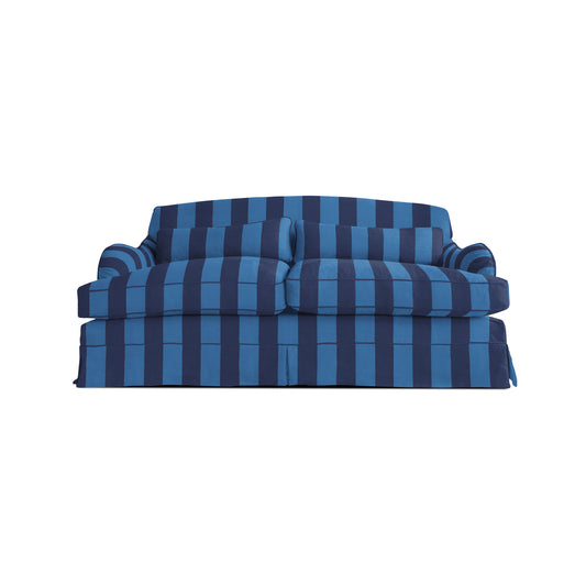 Felix Medium Sofa in Coastal Blue Stripe