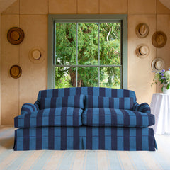 Felix Medium Sofa in Coastal Blue Stripe