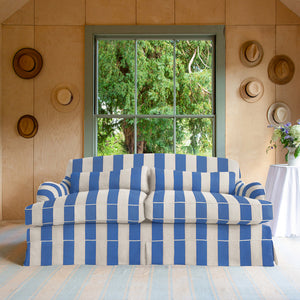 Felix Medium Sofa in Cornish Blue Stripe