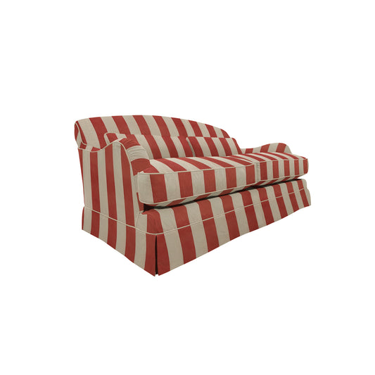 Felix Medium Sofa in Petunia Red Stripe