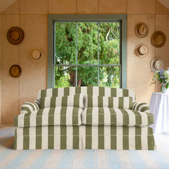 Felix Medium Sofa in Spring Green Stripe