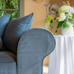 Salthrop Large Sofa with Scatter Cushion in Boho Denim
