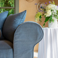 Salthrop Large Sofa with Scatter Cushion in Boho Denim