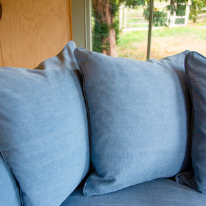 Salthrop Large Sofa with Scatter Cushion in Boho Denim