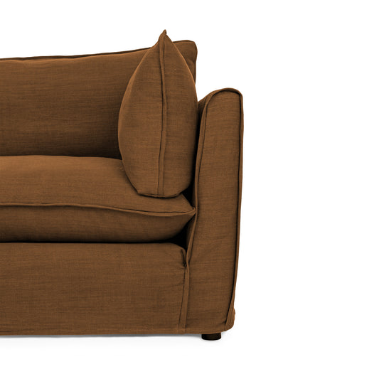 Cocobella Loveseat in Beatrice Nutmeg