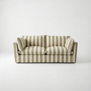 Cocobella 2.5 Seater Sofa in Spring Green Stripe