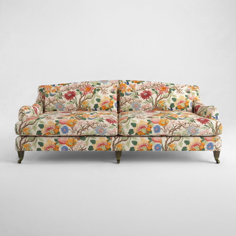 Felix 4 seater sofa in Magnolia Cream Blue
