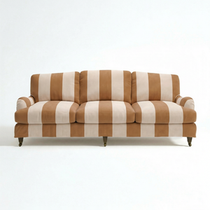 Isobel 4 Seater Sofa in Caramel Stripe