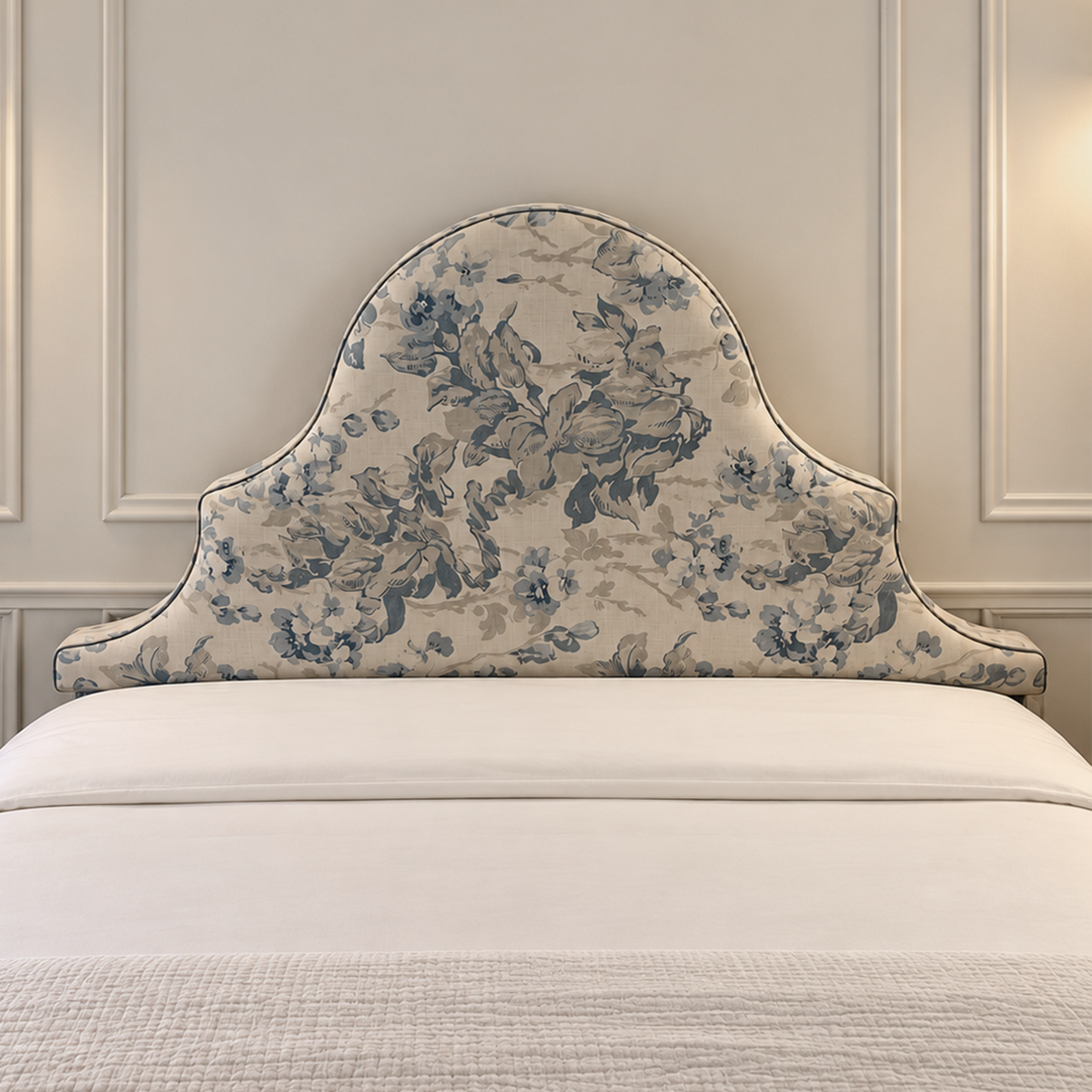 King Size Headboard in Midsummer Faded Blue - Available Now