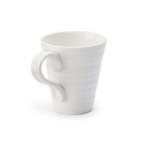 White Porcelain Classic Mugs - Set of Two