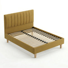 Bespoke Panel Bed in Brera Lino Hemp - Available Now