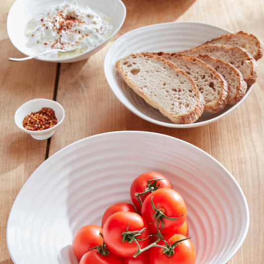White Porcelain Salad Bowl - Set of 3