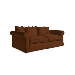 Salthrop Large Sofa with Scatter Cushion in Beatrice Nutmeg