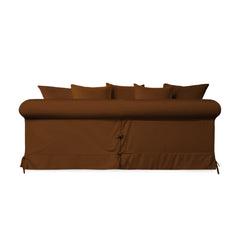 Salthrop Large Sofa with Scatter Cushion in Beatrice Nutmeg