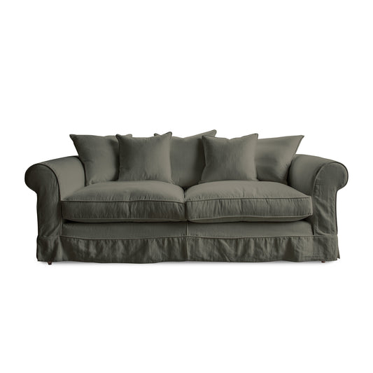 Salthrop Large Sofa with Scatter Cushion in Boho Cloud