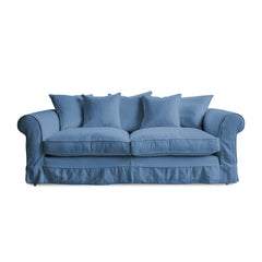 Salthrop Large Sofa with Scatter Cushion in Boho Denim