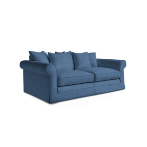 Salthrop Large Sofa with Scatter Cushion in Boho Denim