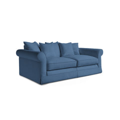 Salthrop Large Sofa with Scatter Cushion in Boho Denim