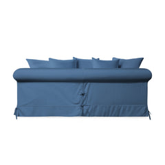 Salthrop Large Sofa with Scatter Cushion in Boho Denim