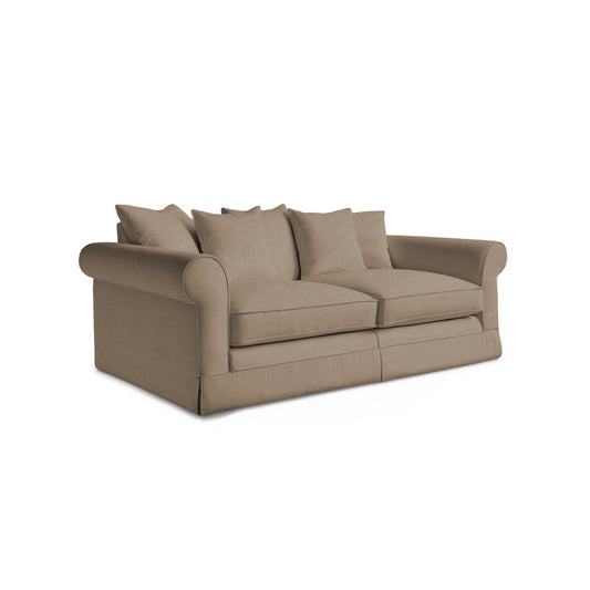 Salthrop Large Sofa with Scatter Cushion in Boho Parchment