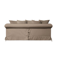 Salthrop Large Sofa with Scatter Cushion in Boho Parchment