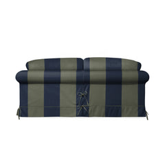 Salthrop Large Sofa with Big Back Cushion in Woodland Stripe