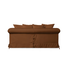 Salthrop Medium Sofa with Scatter Cushion in Beatrice Nutmeg