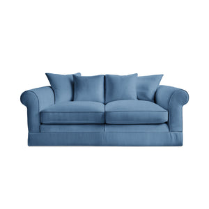 Salthrop Medium Sofa with Scatter Cushion in Boho Denim