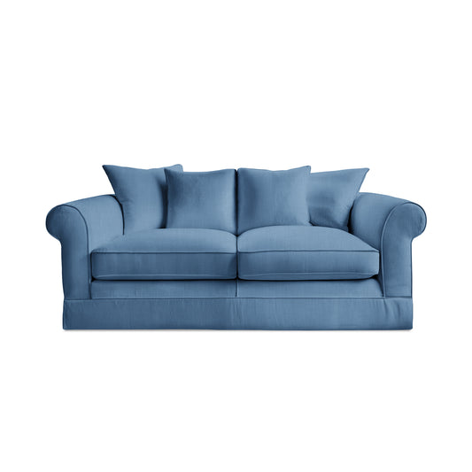 Salthrop Medium Sofa with Scatter Cushion in Boho Denim