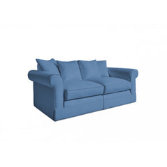 Salthrop Medium Sofa with Scatter Cushion in Boho Denim