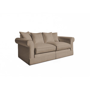Salthrop Medium Sofa with Scatter Cushion in Boho Parchment
