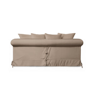 Salthrop Medium Sofa with Scatter Cushion in Boho Parchment