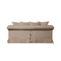 Salthrop Medium Sofa with Scatter Cushion in Boho Parchment