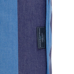 Salthrop Medium Sofa with Scatter Cushion in Coastal Blue Stripe