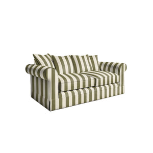 Salthrop Medium Sofa with Scatter Cushion in Spring Green Stripe